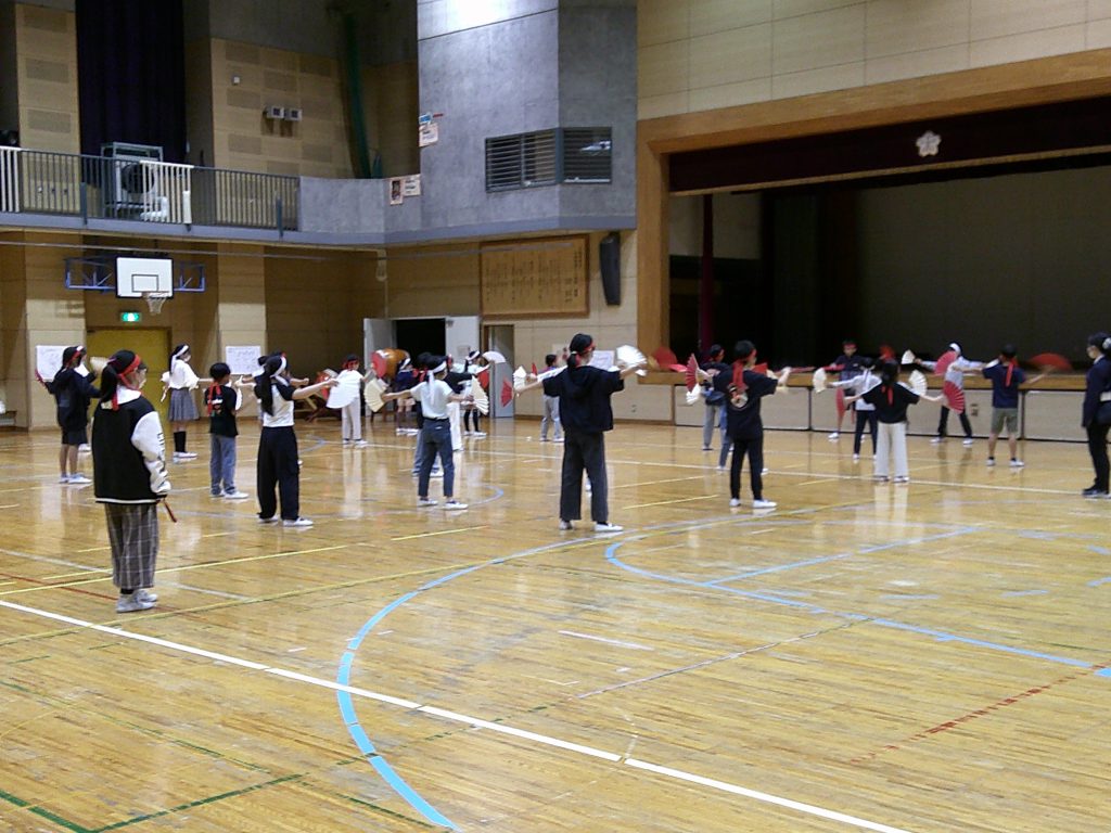 運動会の応援団練習がスタート