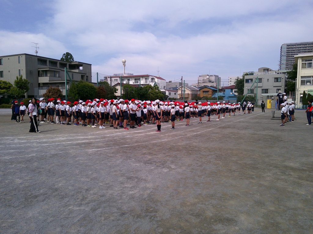 今年度、初めての体育集会